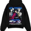 UPMOON1 A.black hoodie flat back design - Demon Slayer EU Store