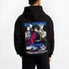 UPMOON1 B.black hoodie male back view - Demon Slayer EU Store