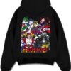 UPMOON A.black hoodie flat back design - Demon Slayer EU Store