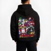 UPMOON B.black hoodie male back view - Demon Slayer EU Store