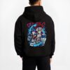 akaza demon slayer black hoodie male back view - Demon Slayer EU Store