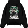 himejima demon slayer black hoodie flat back design - Demon Slayer EU Store