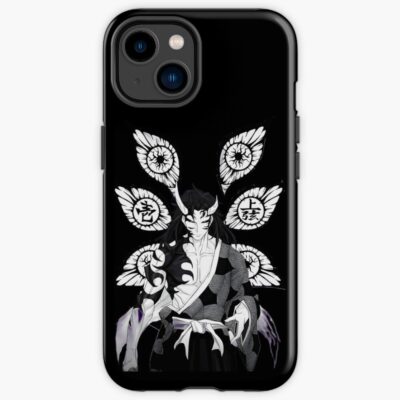 Demon Eyes Kokushibo Black White Color Iphone Case