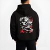 rengoku demon slayer black hoodie male back - Demon Slayer EU Store