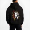rengoku demon slayer black hoodie male back view - Demon Slayer EU Store