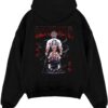 sanemi demon slayer black hoodie flat back design - Demon Slayer EU Store