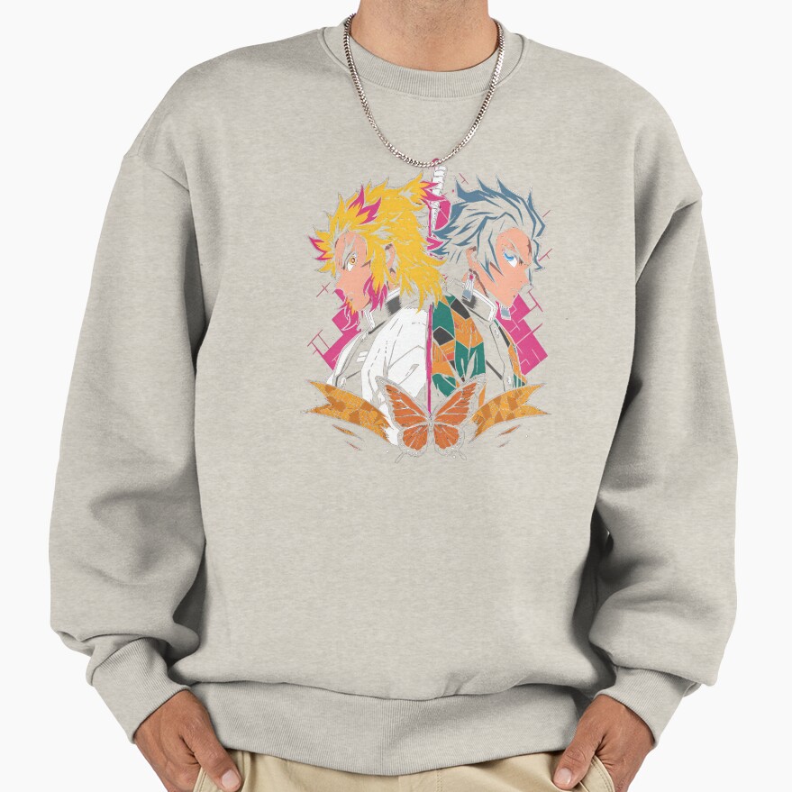 ssrcooversized_sweatshirtmens_01oatmeal_heatherfrontsquare_productx1000-40 ssrcooversized sweatshirtmens 01oatmeal heatherfrontsquare productx1000 40 - Demon Slayer EU Store