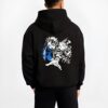 tanjiro demon slayer black hoodie male back view - Demon Slayer EU Store