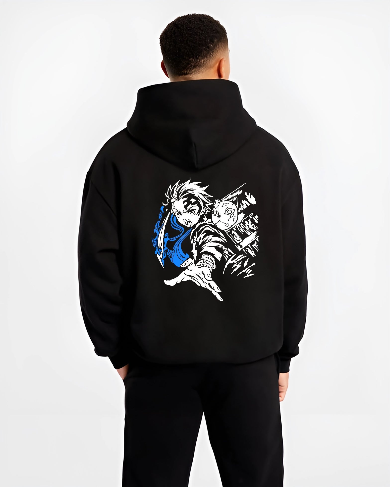 tanjiro-demon-slayer-black-hoodie-male-back-view tanjiro demon slayer black hoodie male back view - Demon Slayer EU Store