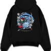tanjiro A.black hoodie flat back design - Demon Slayer EU Store