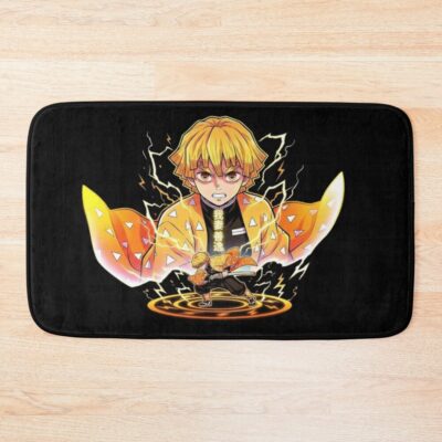 Zenitsu Agatsuma Thunder Breathing Anime Art Bath Mat