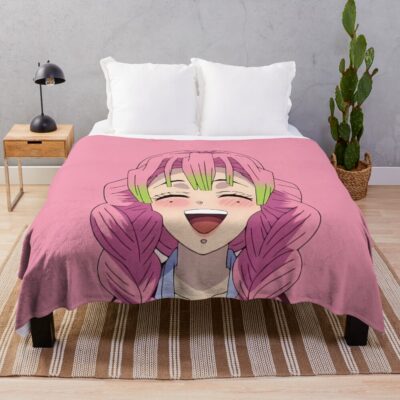 Demon Slayer Mitsuri Kanroji Throw Blanket