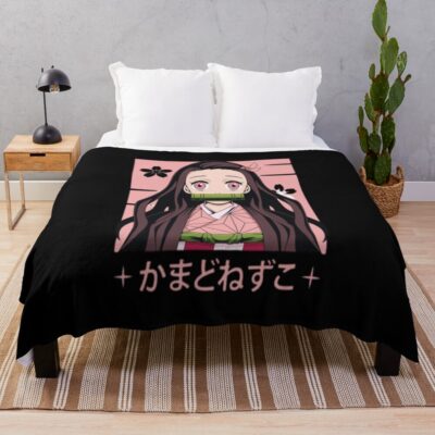 Demon Slayer Nezuko Throw Blanket