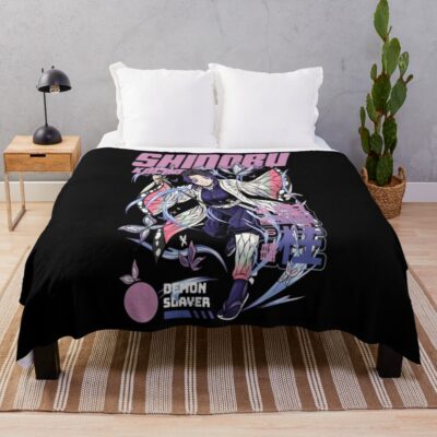 Shinobu Kocho Insect Hashira Throw Blanket
