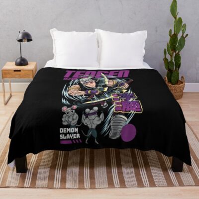 Tengen Uzui Sound Hashira Throw Blanket