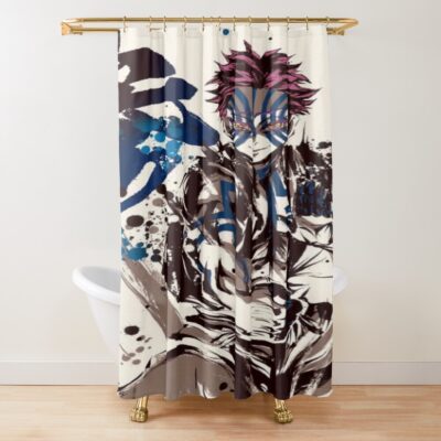 The Battle Crazed Demon Akaza Shower Curtain