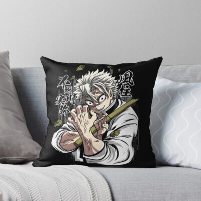 Sanemi Shinazugawa Wind Hashira Throw Pillow