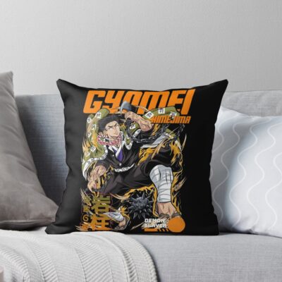 Gyomei Himejima Stone Hashira Throw Pillow