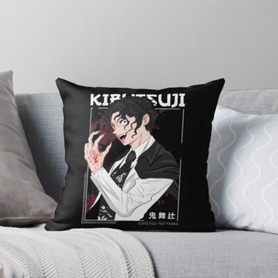 Kibutsuji Muzan Throw Pillow