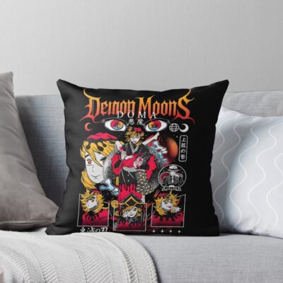 Upper Moon Two Doma Throw Pillow