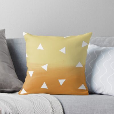 Zenitsu Clothing Design Throw Pillow