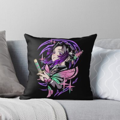 Shinobu Kocho Insect Hashira Throw Pillow